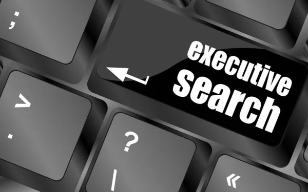 Executive Search Button Keyboard Close — Stock Photo, Image