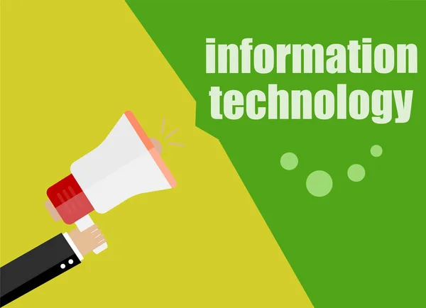 Information Technology Flat Design Business Concept Digital Marketing Business Man — Stock Photo, Image