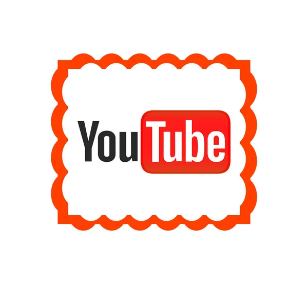 Youtube标志 Youtube是一个视频共享网站 总部设在加州圣布鲁诺 Youtube应用程序 乌克兰哈尔科夫 2020年6月 — 图库照片