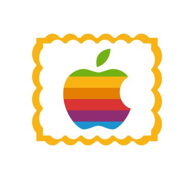 Elma logosu. Apple, tüketici elektroniği ve bilgisayarları geliştiren ve satan bir Amerikan şirketidir. Elma logosu. Kharkiv, Ukrayna - Haziran, 2020