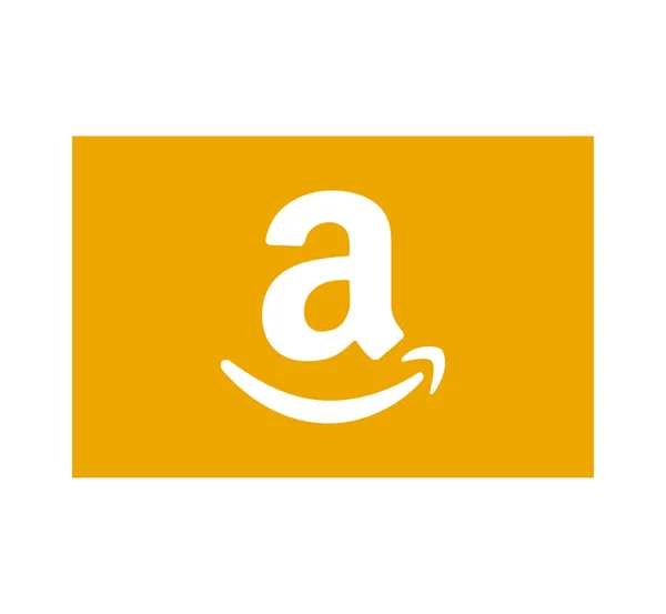 Amazon Logosu Amazon Simgesi Uygulama Logosu Amazon Amerikan Uluslararası Elektronik — Stok fotoğraf