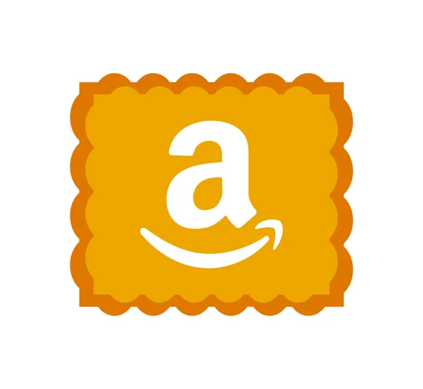 Amazon logo. Amazon icon app application logo. Amazon is American international electronic commerce company . Kharkiv, Ukraine - June , 2020