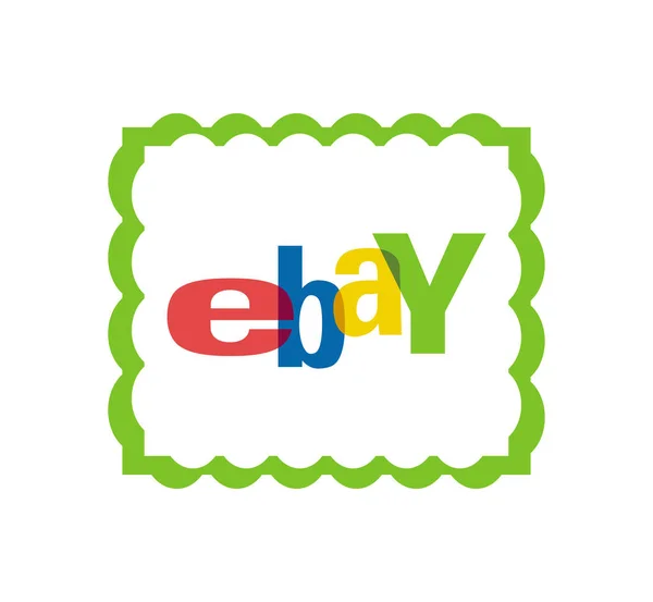 イーベイのロゴ Ebayはアメリカの会社および電子商取引会社である 販売サービスを提供する 電子商取引のEbayリーダー ウクライナのハリコフ 2020年6月 — ストック写真