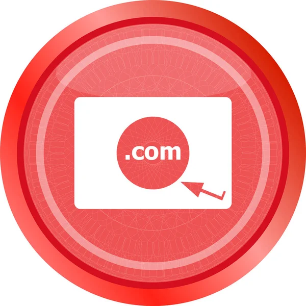 Domain Com Zeichen Symbol Top Level Domain Symbol — Stockfoto