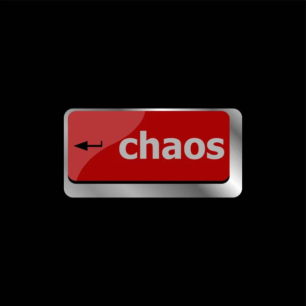 Chaos Keys Computer Keyboard Business Concept — Stock Photo, Image