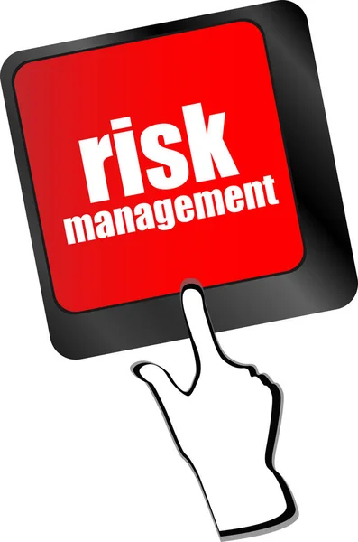 Keyboard Risk Management Button Internet Concept — Stock Photo, Image