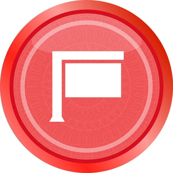 Deska Podepsat Webové Ikony Tlačítko Izolované Bílé — Stock fotografie