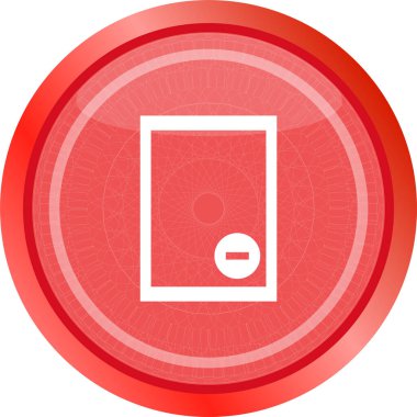 Metin dosya işareti simgesi. Dosya belgesi simgesini sil