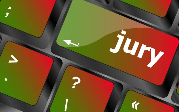 Jury Word Computer Keyboard Key — Stock Photo, Image