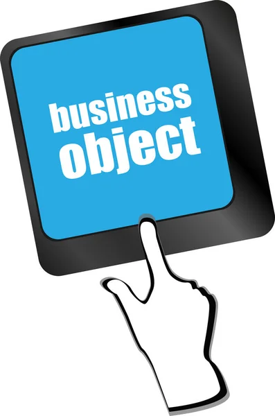 Business Object Sociala Begrepp Datortangentbord Affärsidé — Stockfoto