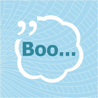 Boo 'ya mesaj at. Sosyal konsept