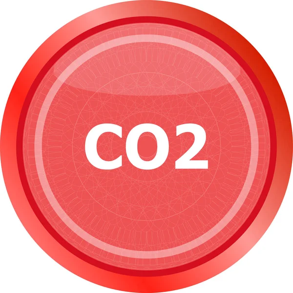 Carbon Dioxide Web App Icon Web Button — Stock Photo, Image