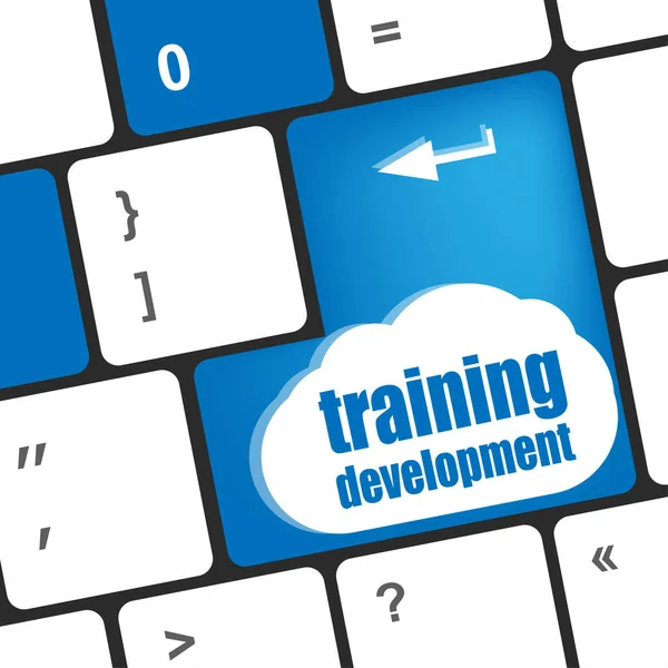 Education Concept Computer Keyboard Word Training Development — Stock Photo, Image