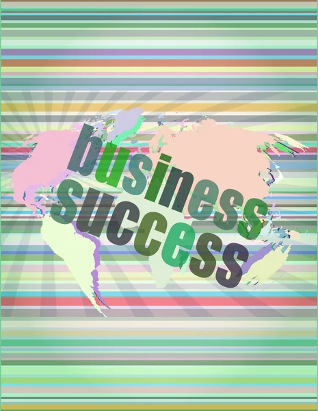 ビジネスコンセプト デジタル画面上のワードビジネスの成功 — ストック写真