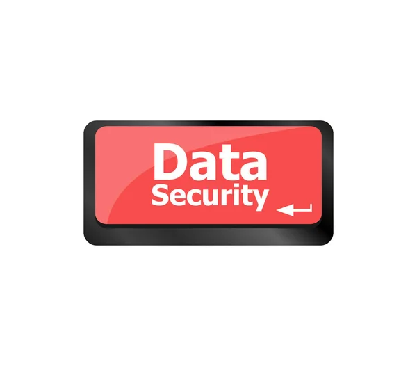 Palabra Seguridad Datos Con Icono Botón Tecla Del Teclado — Foto de Stock