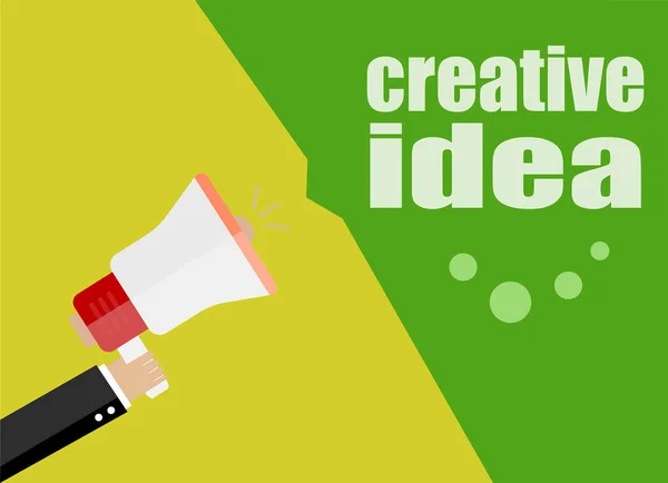 Concepto Negocio Diseño Plano Idea Creativa Hombre Negocios Marketing Digital —  Fotos de Stock