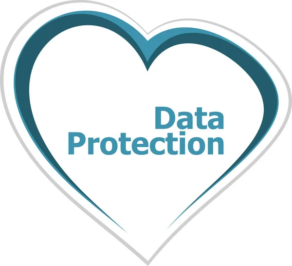 Ord Dataskydd Affärssäkerhet — Stockfoto