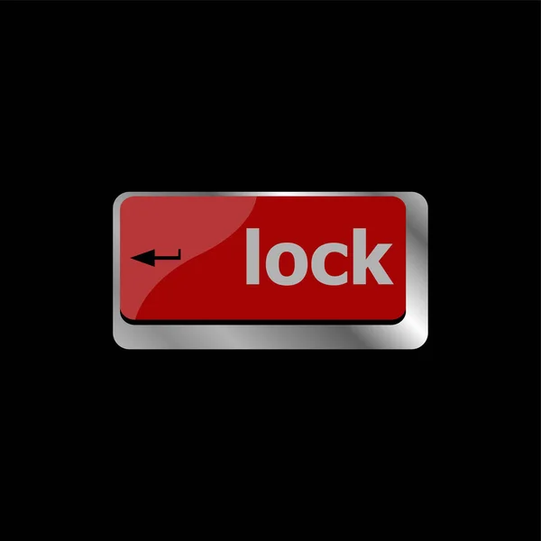 プライバシーの概念 入力ボタンにロックワードを持つコンピュータのキーボード — ストック写真
