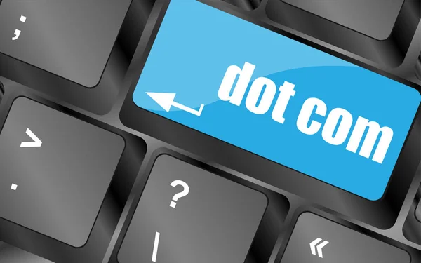 Dot Com Button Computer Keyboard Key — Stock Photo, Image