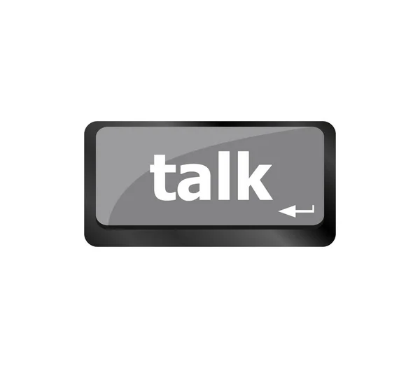 Talk Word Icon Keyboard Keys Button — Stock Photo, Image