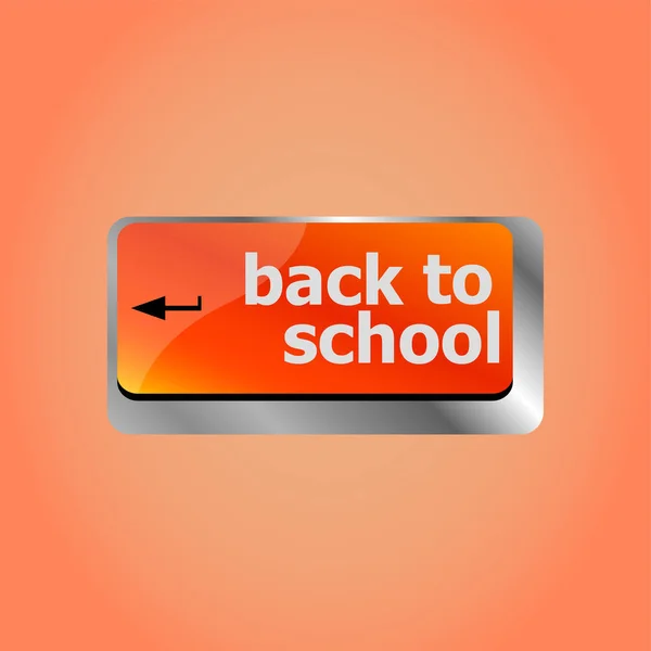 Back School Key Computer Keyboard — Stock Photo, Image