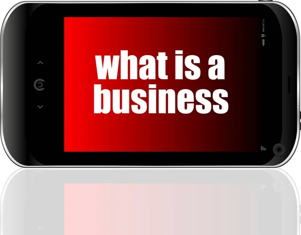 Obchodní Koncept Byznys Detailní Moderní Smartphone — Stock fotografie