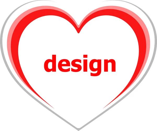 Diseño Texto Concepto Diseño Web — Foto de Stock