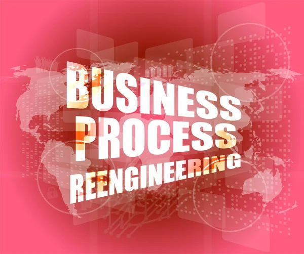 Processo Reingegnerizzazione Del Business Interfaccia Tecnologia — Foto Stock