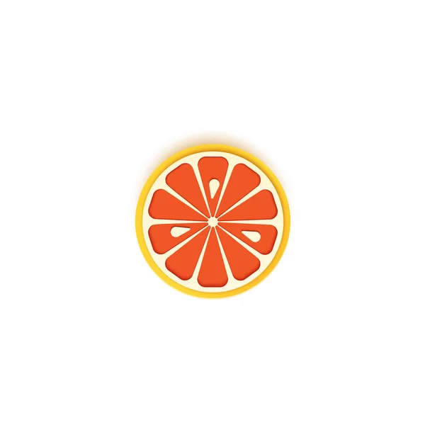 Бумага нарезана нарезанными цитрусовыми грейпфрутами, что является отличным дизайном для любой цели. Лето, сладкая сочная еда Помело. Векторная карта 3d иллюстрация. Тропические слои бумаги фрукты — стоковый вектор