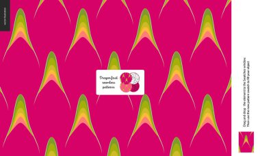 Gıda desenleri, meyve, dragonfruit