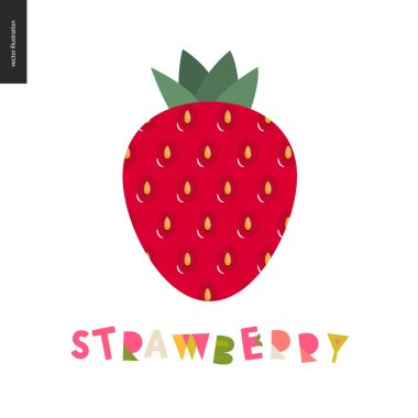 Gıda desenleri, meyve, çilek kartpostal