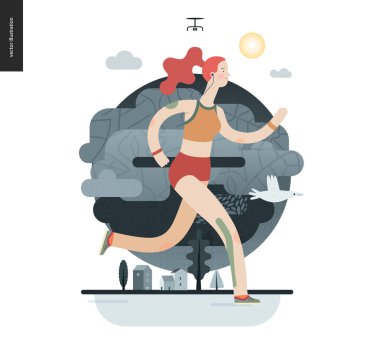 Koşucular - Kız egzersizi