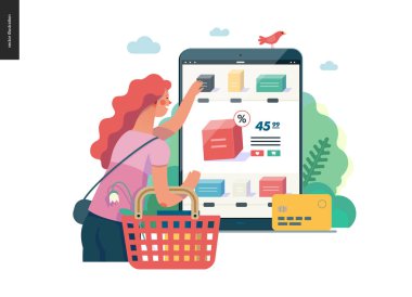 İş serisi - online alışveriş web şablonu satın