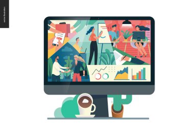 İş serisi - firma, office yaşam web şablonu hakkında