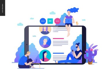 İş serisi - Yorumlar, web şablonu