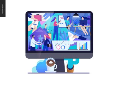 İş serisi - firma, office yaşam web şablonu hakkında