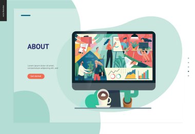 İş serisi - firma, office yaşam web şablonu hakkında