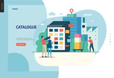 İş serisi - ürün kataloğu web şablonu