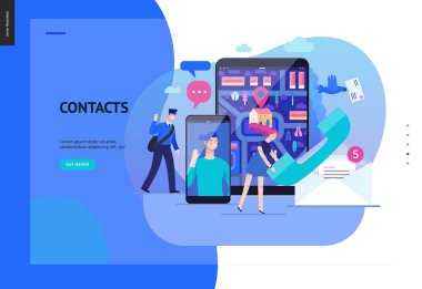 İş serisi - kişiler şablonu web