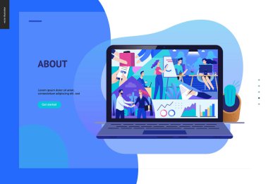 İş serisi - firma, office yaşam web şablonu hakkında