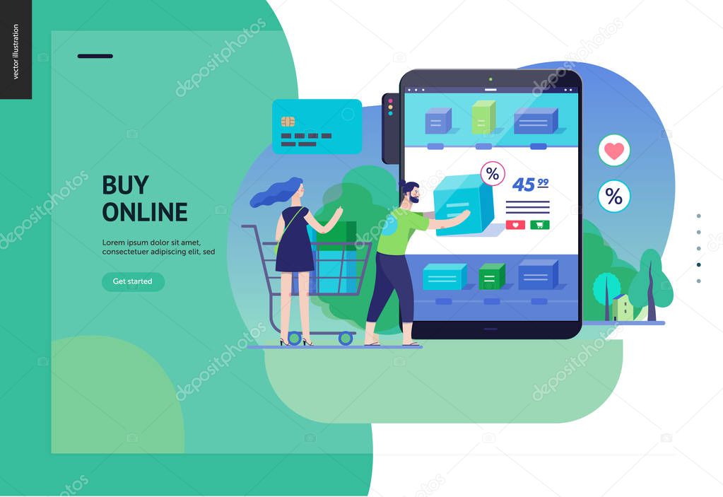 Business series - buy online shop web template