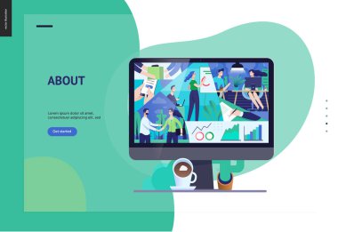 İş serisi - firma, office yaşam web şablonu hakkında