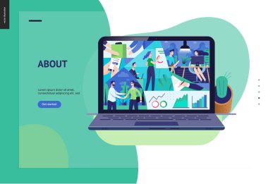 İş serisi - firma, office yaşam web şablonu hakkında
