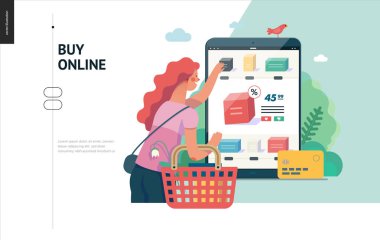 İş serisi - online alışveriş web şablonu satın
