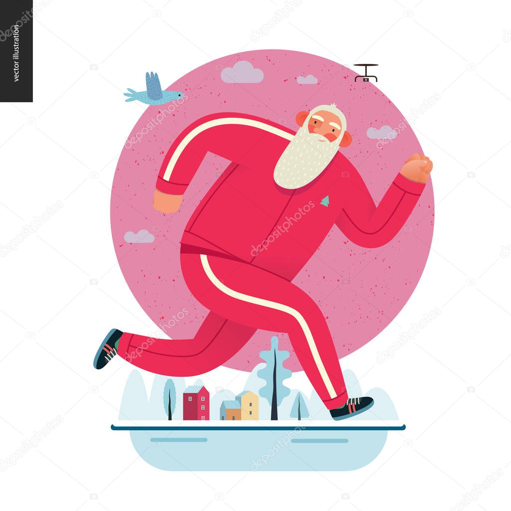 Sporting Santa - winter otdoor running