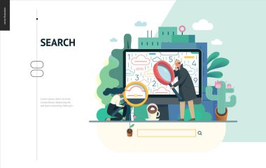 İş serisi - arama sayfası web şablonu