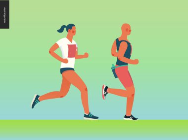 Maraton yarışı grubu