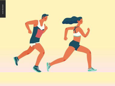 Maraton yarışı grubu