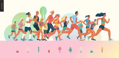 Maraton yarışı grubu