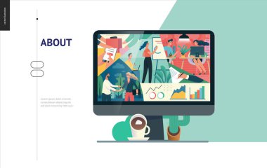 İş serisi - firma, office yaşam web şablonu hakkında